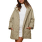 Women's Winter Diamond Quilted Hooded Coats