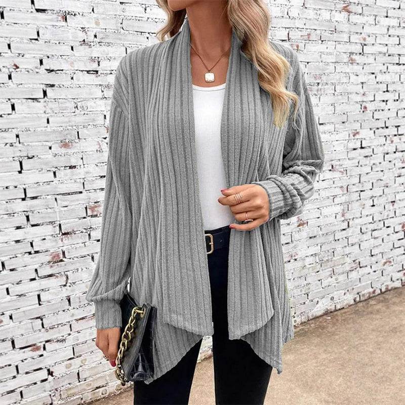 ⏳LAST DAY SALE ONLY ￡16.99!!🧶Women's Casual Draped Open Front Cardigan – Cosy, Flattering & Effortlessly Chic
