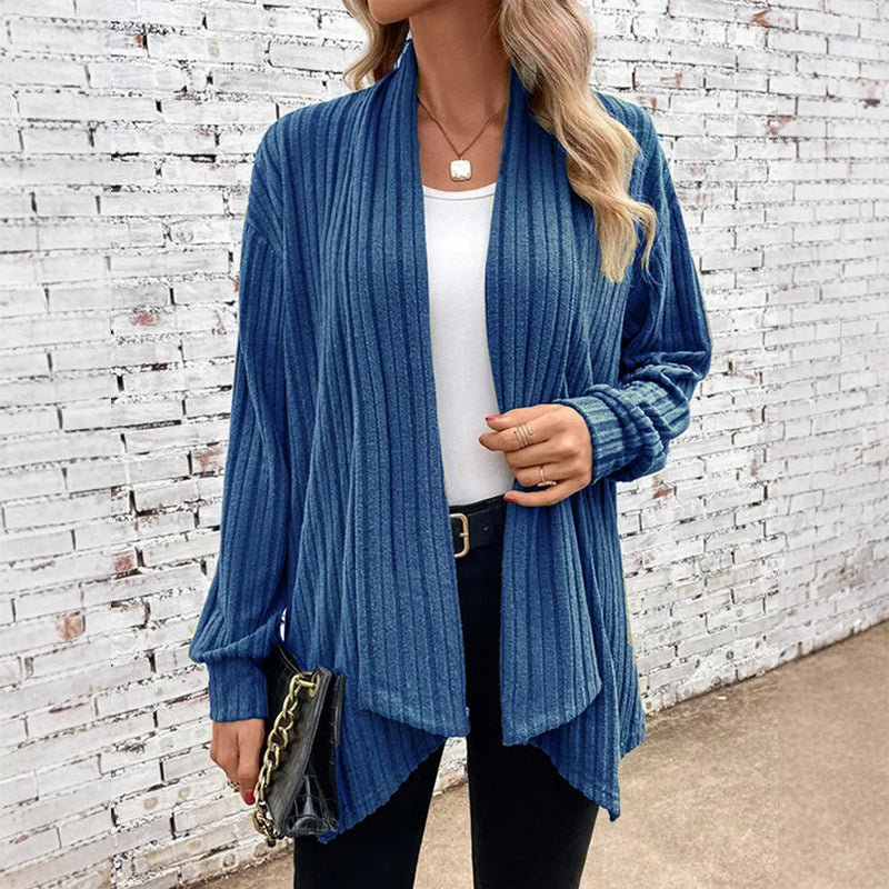 ⏳LAST DAY SALE ONLY ￡16.99!!🧶Women's Casual Draped Open Front Cardigan – Cosy, Flattering & Effortlessly Chic