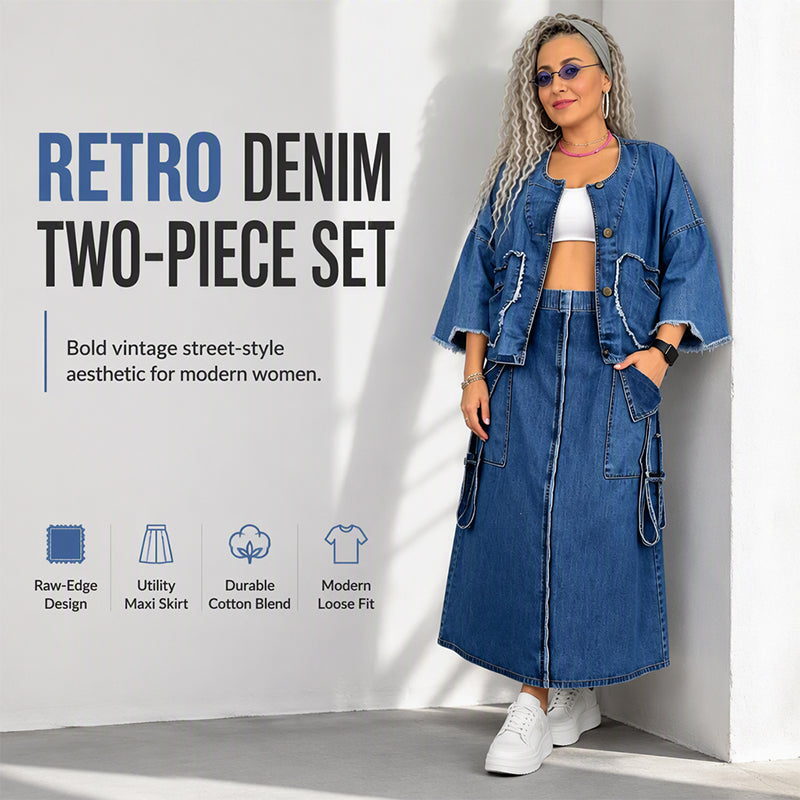 Slimming Denim Maxi Dress