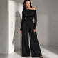 Women's Off-Shoulder Wide-Leg Jumpsuit