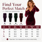 Women's V-Neck Velvet Ruched Bodycon Dress