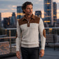 Men's Quarter Zip Corduroy Knit Sweater
