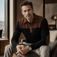 Men's Quarter Zip Corduroy Knit Sweater