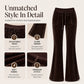 Women's Velvet Drawstring Flare Pants