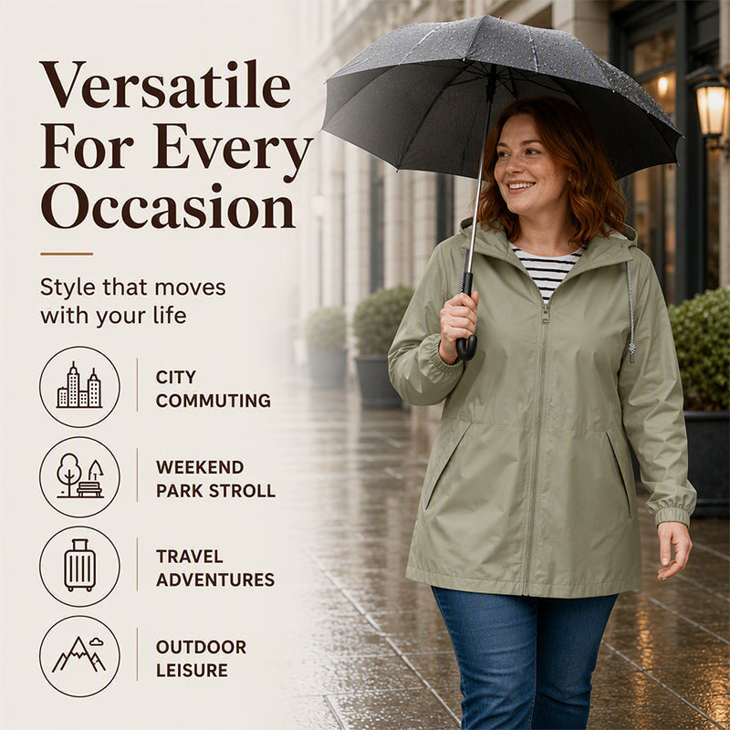 ⌛Limited-Time Offer-Women's Outdoor Waterproof Hooded Jacket