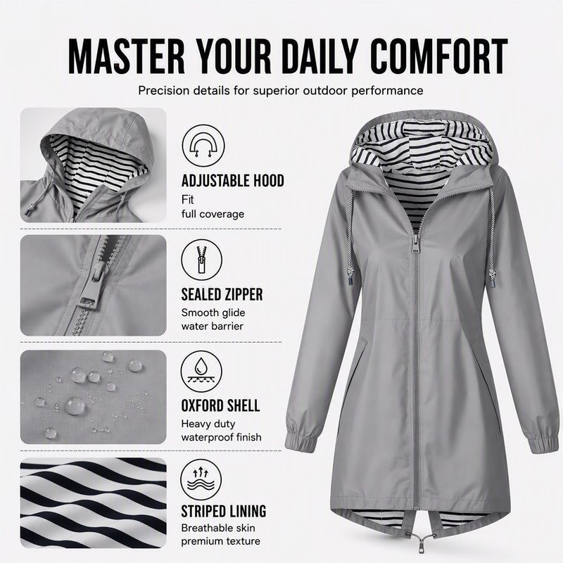 ⌛Limited-Time Offer-Women's Outdoor Waterproof Hooded Jacket