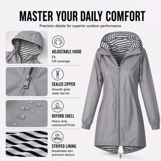Women's Outdoor Waterproof Hooded Jacket