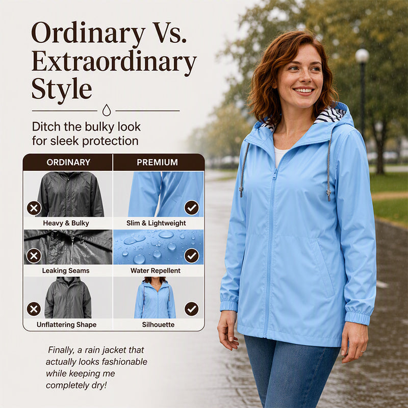 ⌛Limited-Time Offer-Women's Outdoor Waterproof Hooded Jacket