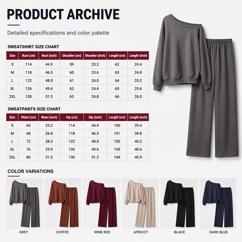 ⌛Limited-Time Offer-Women's Sweatshirt & Sweatpants 2-Piece Set
