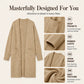 Women's Open Front Long Knit Cardigan