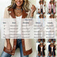 Women's Lapel Plush Patchwork Jacket