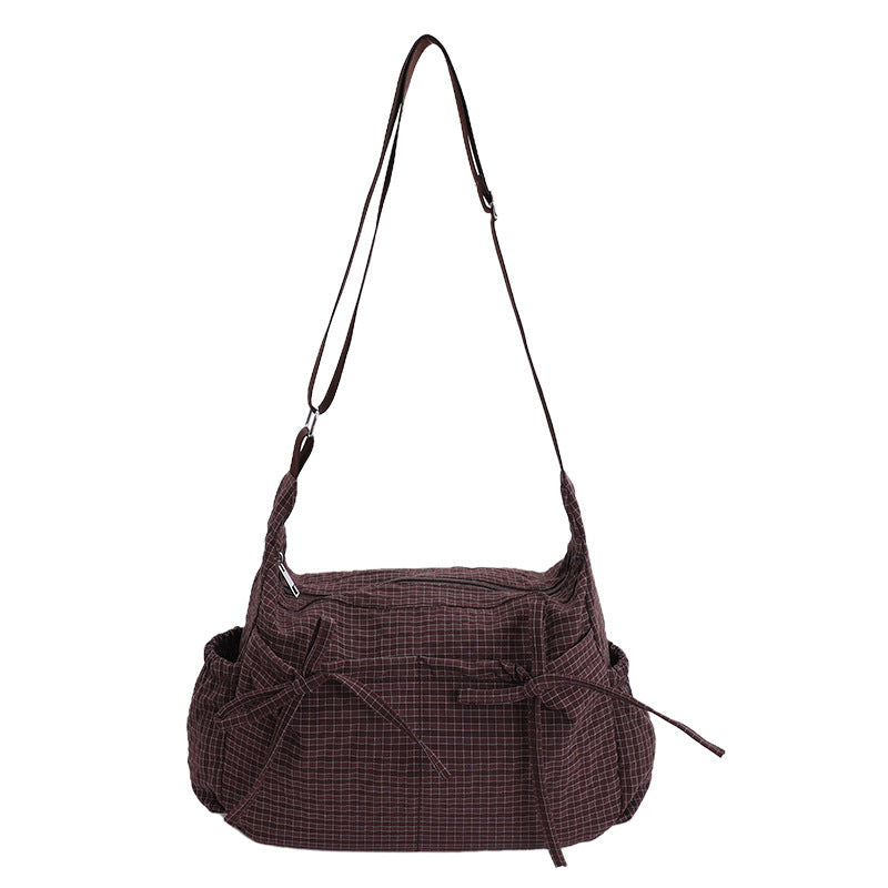 ⌛Limited-Time Offer-Casual Plaid Slouchy Shoulder Bag