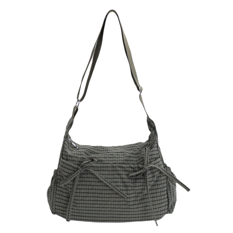 ⌛Limited-Time Offer-Casual Plaid Slouchy Shoulder Bag