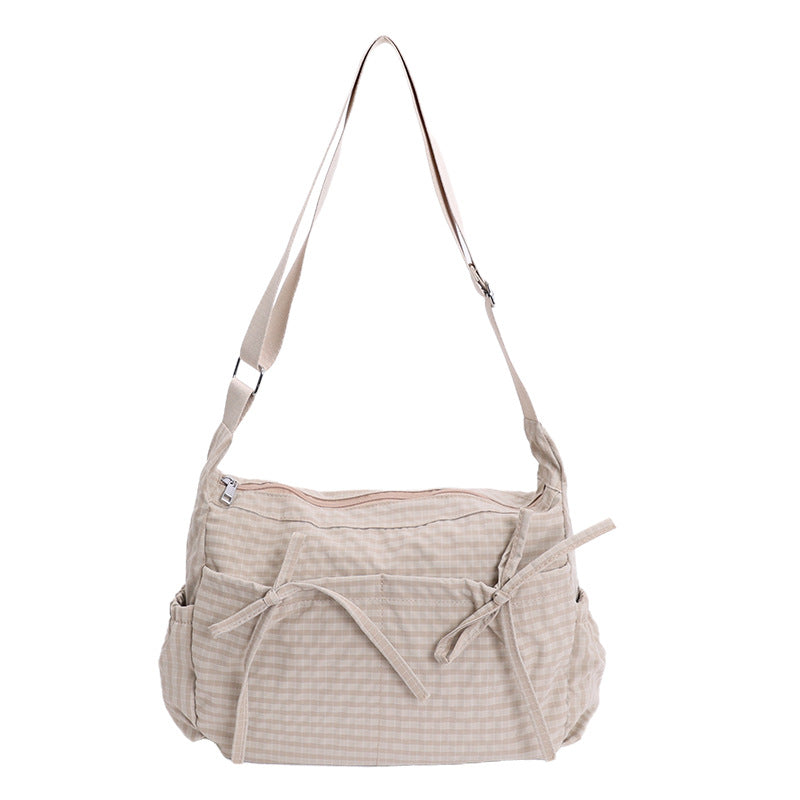 ⌛Limited-Time Offer-Casual Plaid Slouchy Shoulder Bag