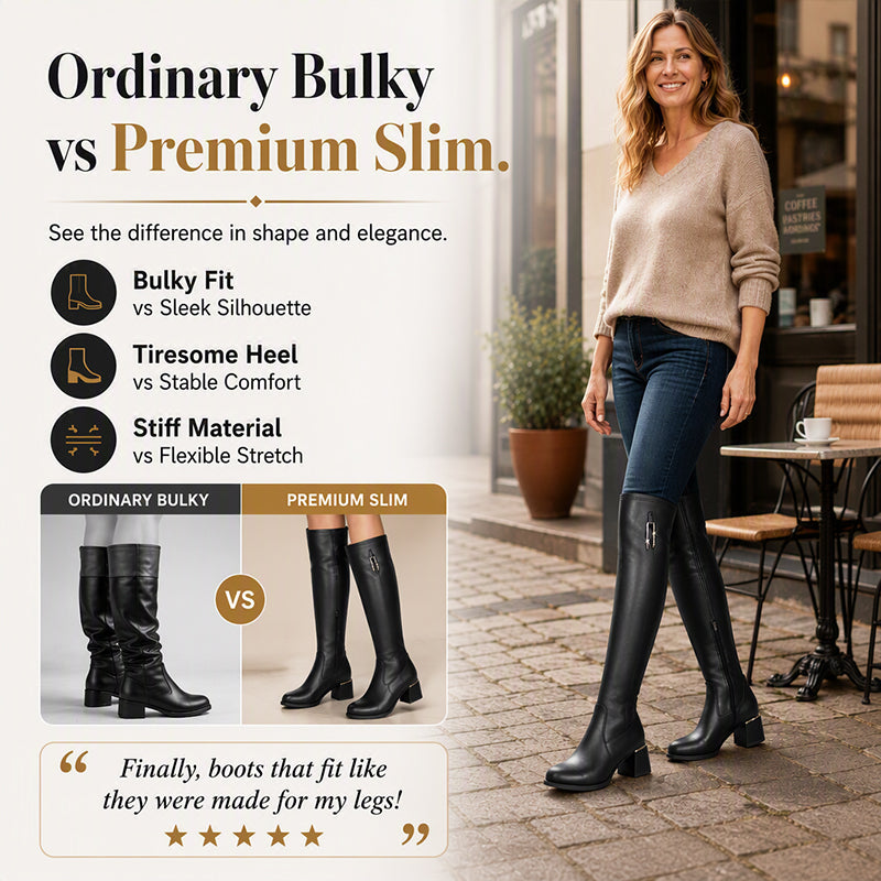⌛Limited-Time Offer-Women's Warm Elastic Over-the-Knee Boots