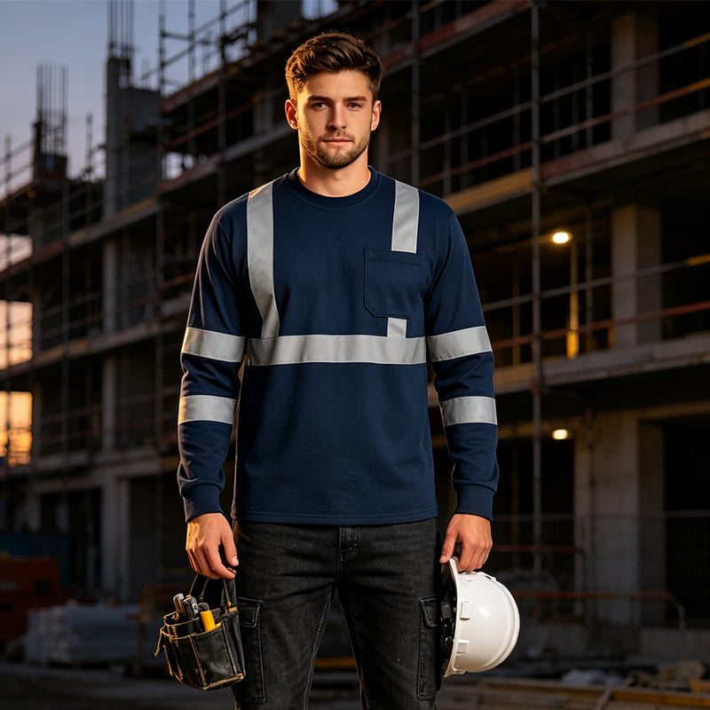 ⌛Limited-Time Offer-Men's High Visibility Reflective Work Top