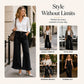 Women's Chic Ruffled Hem Straight Leg Jeans