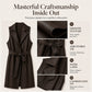 Women's Elegant PU Leather Vest Jacket