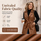 Women's Elegant PU Leather Vest Jacket