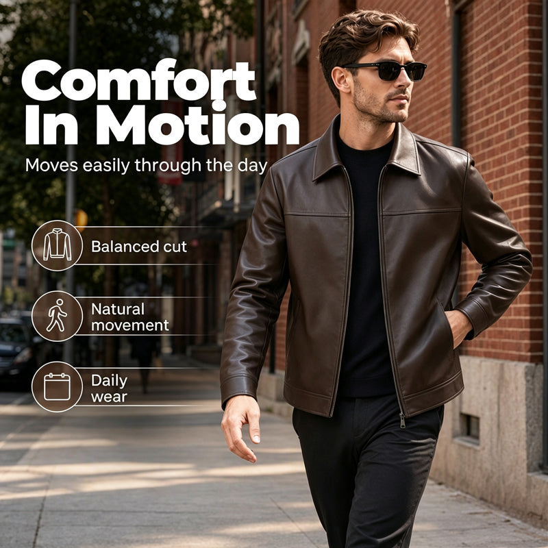 Refined Urban Leather Jacket