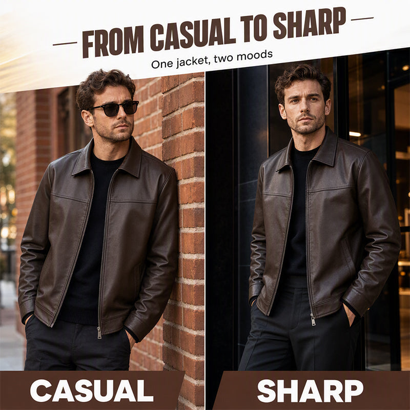 Refined Urban Leather Jacket