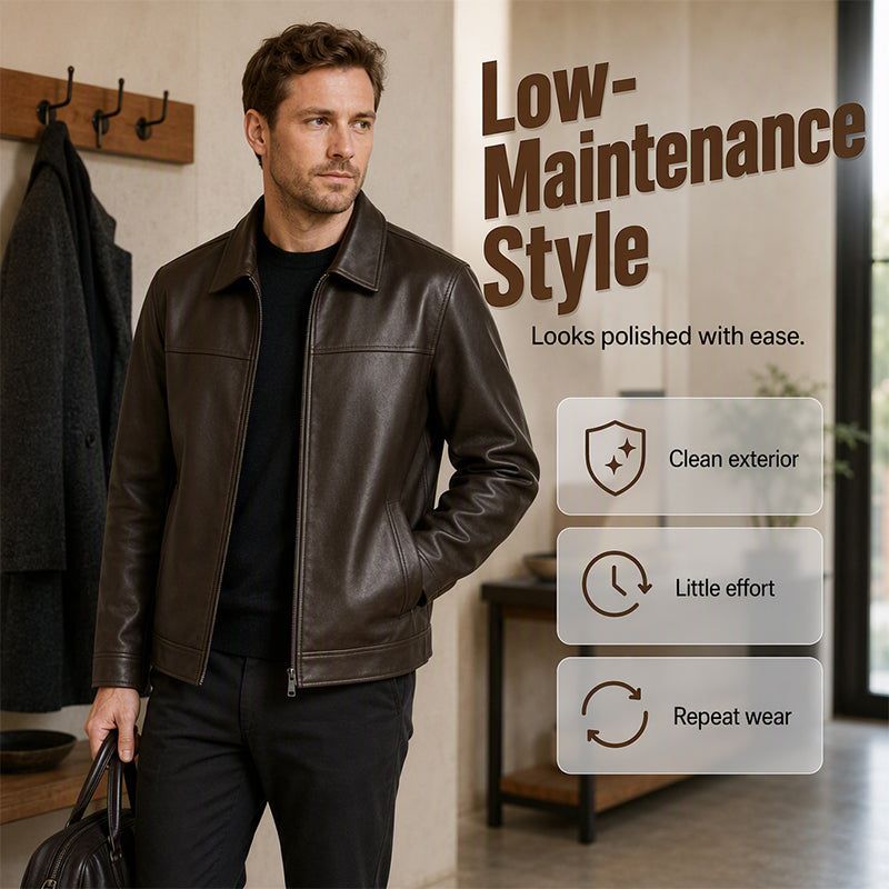 Refined Urban Leather Jacket