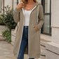 ⌛Limited-Time Offer-Women's Longline Zip Up Hooded Jacket
