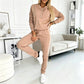 ⌛Limited-Time Offer-Women's Half-Button Sweatshirt & Sweatpants Set