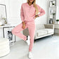 ⌛Limited-Time Offer-Women's Half-Button Sweatshirt & Sweatpants Set