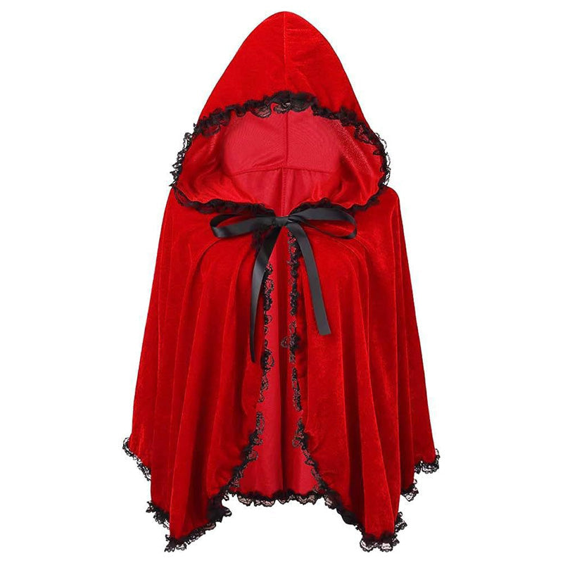 🎅Christmas Eve Specials-Dramatic Hooded Lace Cape