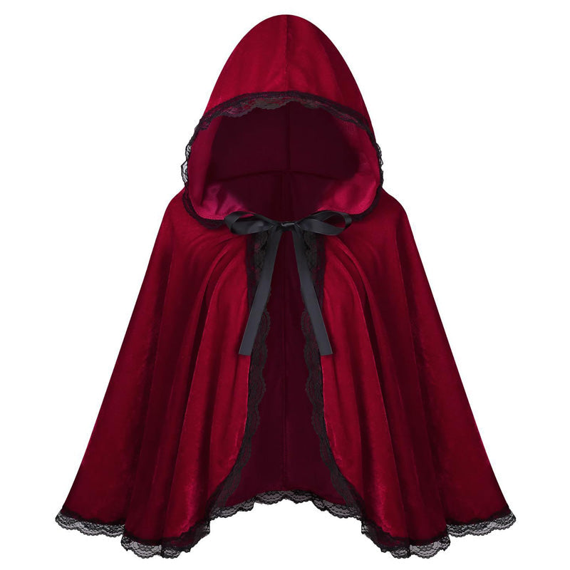 🎅Christmas Eve Specials-Dramatic Hooded Lace Cape