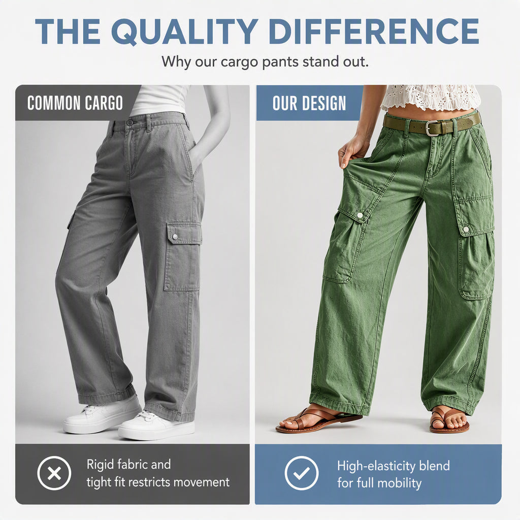 ⌛Limited-Time Offer-Women's Loose Stretchy Cargo Pants