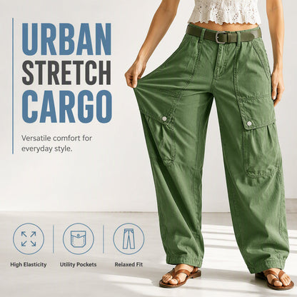 ⌛Limited-Time Offer-Women's Loose Stretchy Cargo Pants