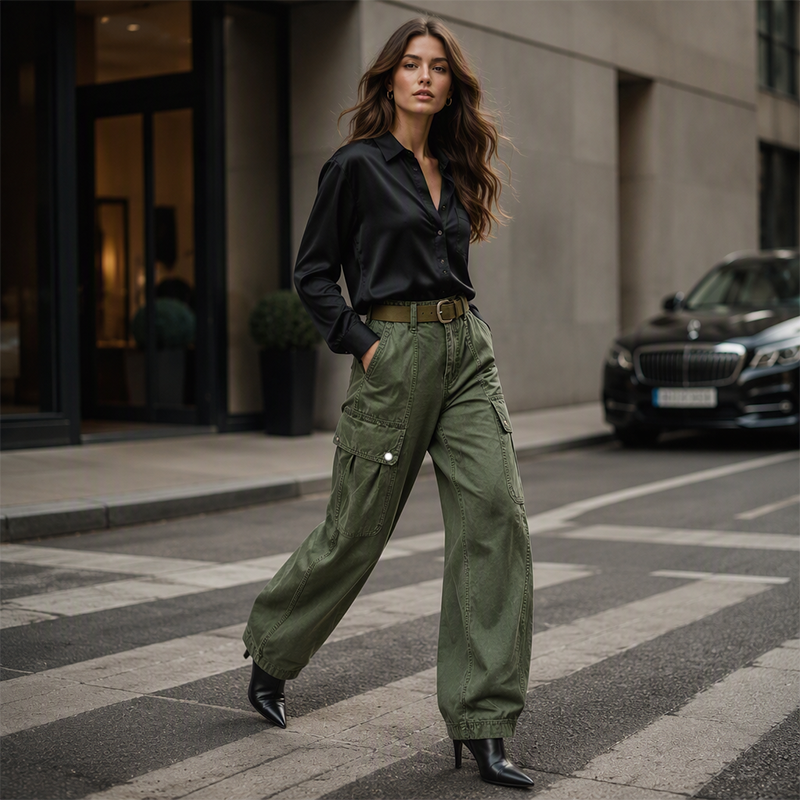 ⌛Limited-Time Offer-Women's Loose Stretchy Cargo Pants