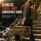 Men's Outdoor Fishing Backpack Large Capacity Multi-functional Travel Bag with Rod Holder Lure Tackle Bag