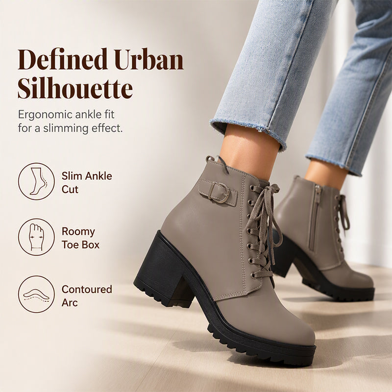 👢 Stable Steps, Western Edge | Women's Side-Zip Chunky Heel Ankle Boots