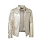 💯 Premium Look, Everyday Ease | Men's PU Leather Stand-Collar Zip-Up Jacket