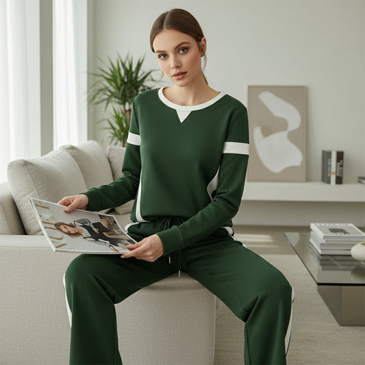 Women’s Casual Relaxed Fit Top & Pants 2-Piece Set