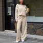 Women’s Casual Relaxed Fit Top & Pants 2-Piece Set