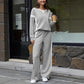 Women’s Casual Relaxed Fit Top & Pants 2-Piece Set