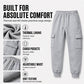 👖 Pull On & Go | Men's Loose Drawstring Cargo Jogger Pants