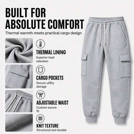 👖 Pull On & Go | Men's Loose Drawstring Cargo Jogger Pants