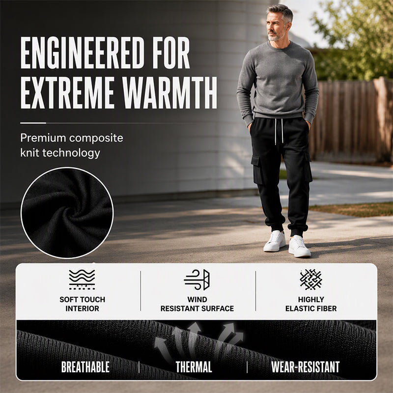 👖 Pull On & Go | Men's Loose Drawstring Cargo Jogger Pants