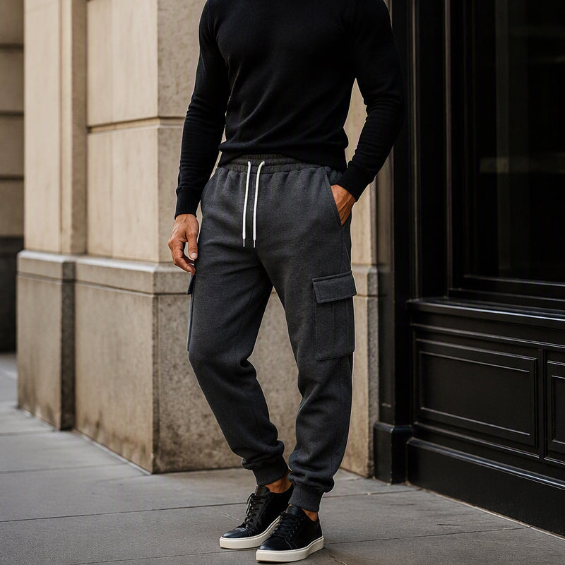 👖 Pull On & Go | Men's Loose Drawstring Cargo Jogger Pants
