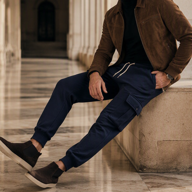 👖 Pull On & Go | Men's Loose Drawstring Cargo Jogger Pants