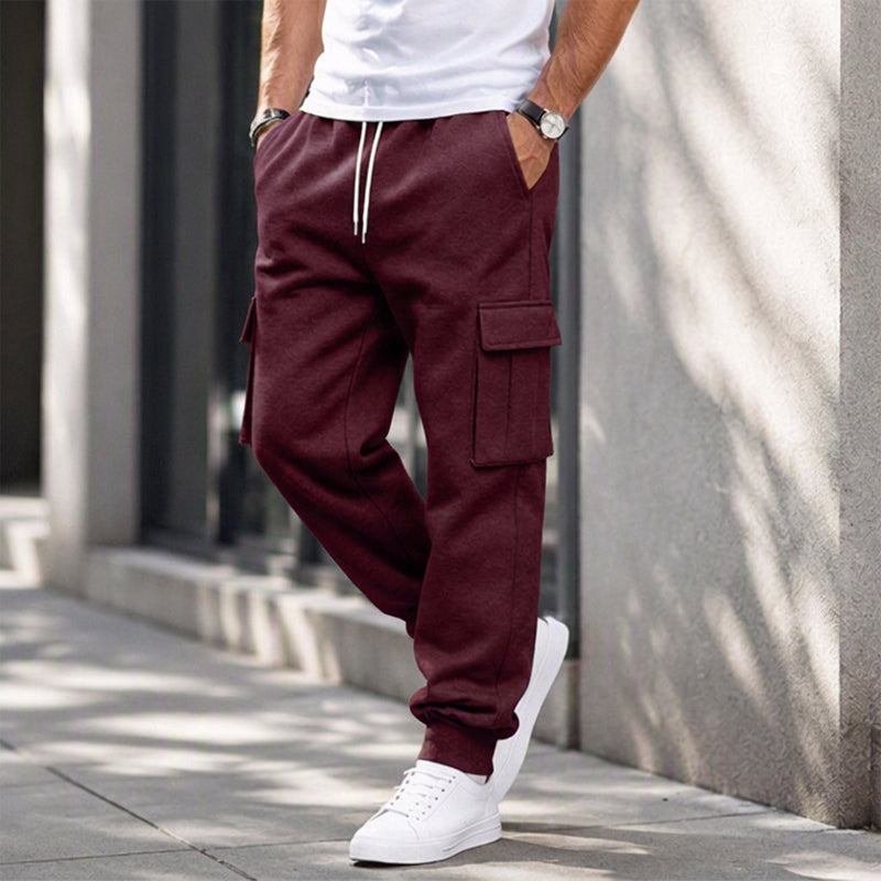 👖 Pull On & Go | Men's Loose Drawstring Cargo Jogger Pants