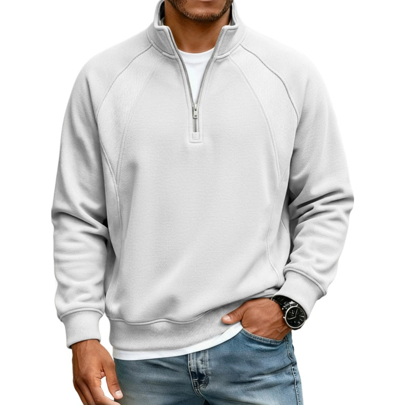 Men's Casual Warm Half-Zip Sweatshirt
