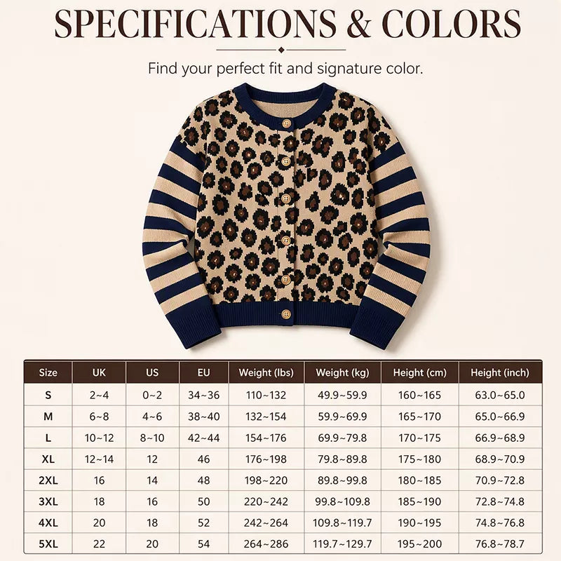 🐆 Statement Print, Cozy Layers | Women's Leopard Print Cardigan ⚡