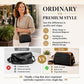 Stylish 3-Layer Diamond-Patterned Crossbody Bag